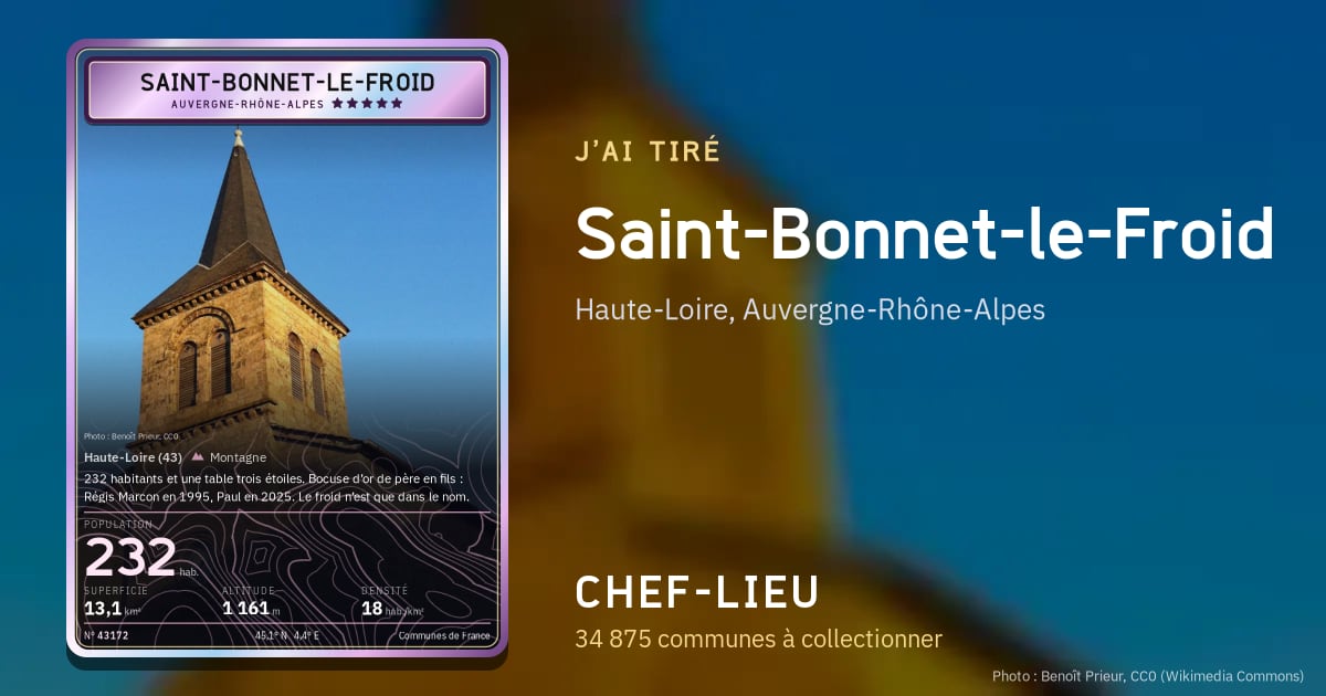 Saint-Bonnet-le-Froid