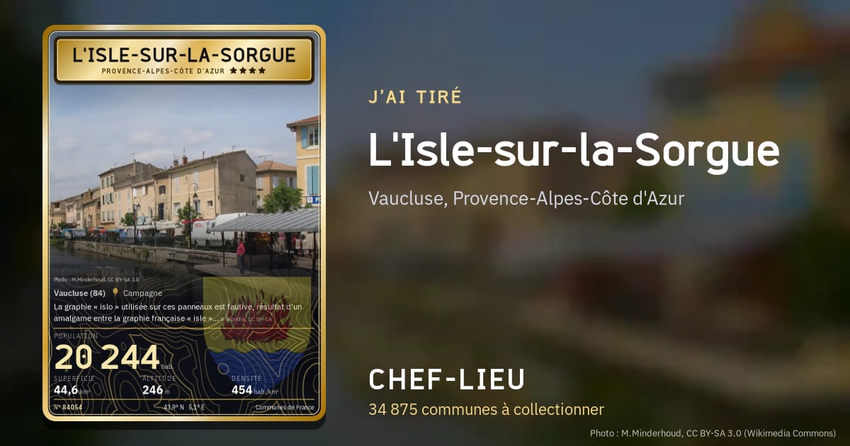 L'Isle-sur-la-Sorgue